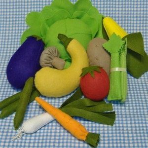 Bountiful Harvest Felt Food PDF Pattern image 2