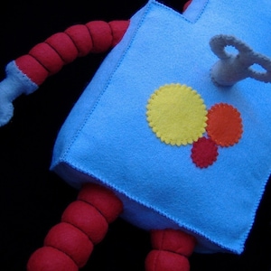 Retro Robot Plushie DIY Felt Doll PDF Pattern image 4