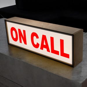 On Call Light Box for Zoom & Phone Calls – In Session LED Sign for Office or Home Studio