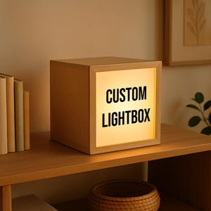 Custom Logo Light Box: Changeable Color Lamp for Table