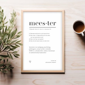 Póster de diccionario para profesores | Póster divertido para profesores | El mejor profesor | Gracias, profesor | Querido profesor | Fin de curso | DESCARGAR