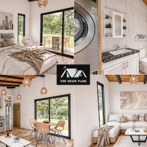 Ritningar för stugor 16 x 30, Ritningar för småhus, Moderna husplaner för vuxna, Gör-det-själv-planer för stugor, Ritningar för småhus, Ritningar för småstugor, Stugplaner bild 7