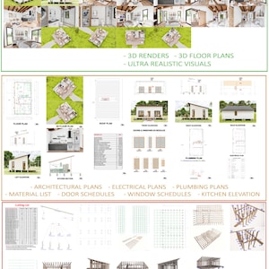 Ritningar för stugor 16 x 30, Ritningar för småhus, Moderna husplaner för vuxna, Gör-det-själv-planer för stugor, Ritningar för småhus, Ritningar för småstugor, Stugplaner bild 6