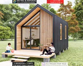 Plattegronden huisjes 12 x 18, plattegronden kleine huisjes, plattegronden kleine huisjes, plattegronden kleine huisjes, plattegronden huisjes, plattegronden huisjes, kleine afgelegen huisjes DIY, Adu-plannen