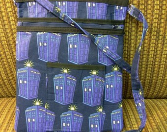 Doctor Who Inspired Tardis/Police Box Cross Body Bag/Purse