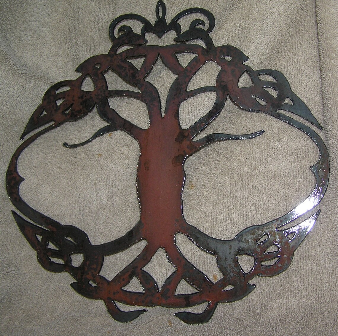 Celtic Tree of Life Metal art Etsy