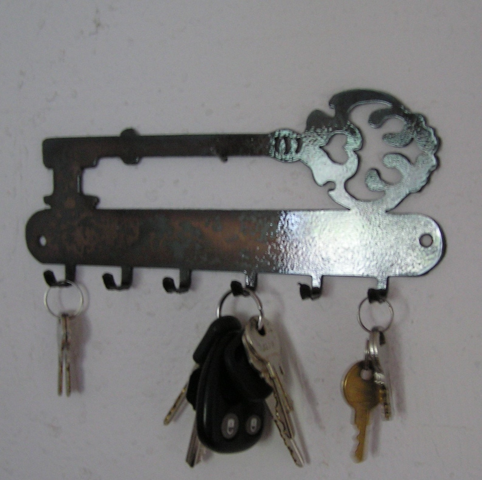 Key Holder With Key on Top Key Holder metal Art Etsy
