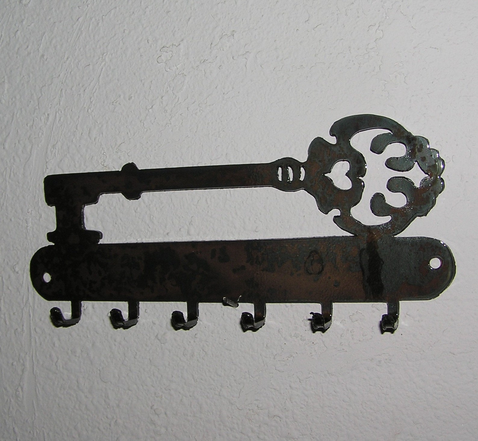 Key Holder With Key on Top Key Holder metal Art Etsy