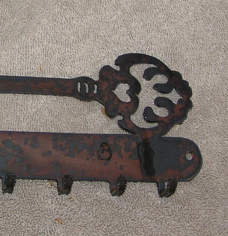 Key Holder With Key on Top Key Holder metal Art Etsy