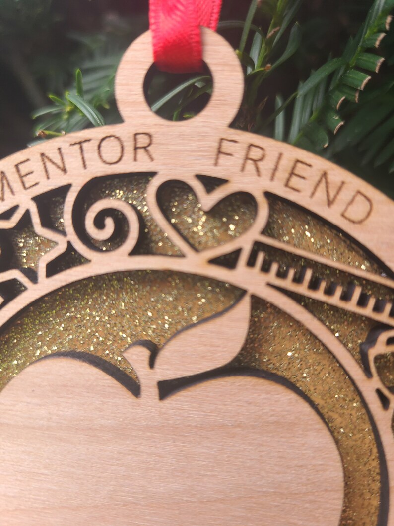 Custom Teacher Holiday Ornament image 2