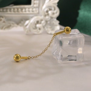 Unikat Kette Industrial Barbell 14G Piercing Schmuck 316L Industrial Barbell Ohrknorpel Piercing Schmuck 38mm