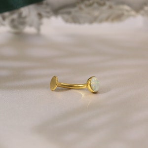 G23 Belly Button Ring Disc Bottom Belly Button Jewelry Floating Belly Button Ring 14G Belly Button Piercing Fashion Belly Button Jewelry