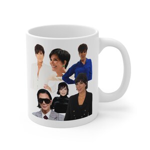 Kris Jenner Collage Mug, Funny Gifts for Kardashian Fans, Kris Jenner Supremacy, Lore