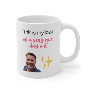 Gary Barlow-mok, dit is mijn idee van een heel leuk dagje uit, TikTok-viral Moments, grappige nieuwigheidmokken, cadeaus voor haar, Take That-fans, meme