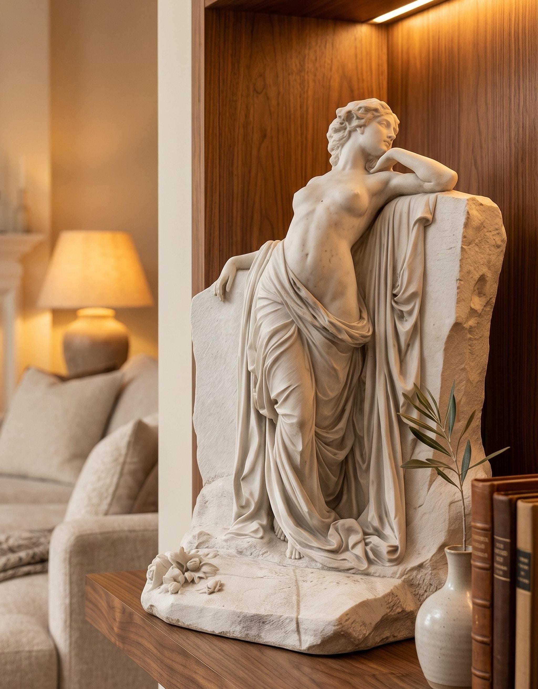 Elegant woman statue
