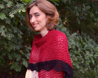 Knitting Pattern - Carmen's Omen Shawl {electronic