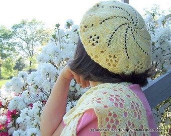 Knitting Pattern - Daisy Chains Hat & Scarf