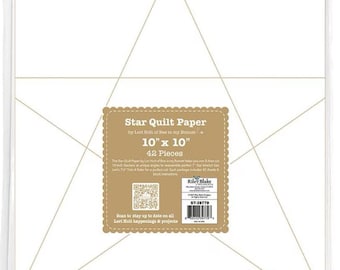 Lori Holt 10" Star Quilt Paper, paper piecing made easy