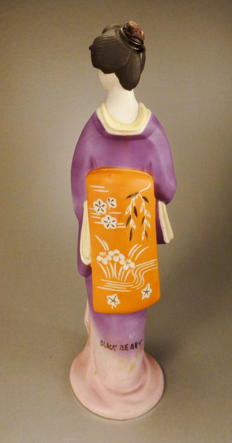GEISHA SEIYEI JAPAN Porcelain Figurine Sculpture 12 in tall 4 Etsy