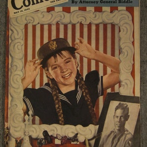 COLLIER&#39;S Magazine rare 1940s  MAY 19 1945 Ten cents 10c W W Ii Articles and Ads