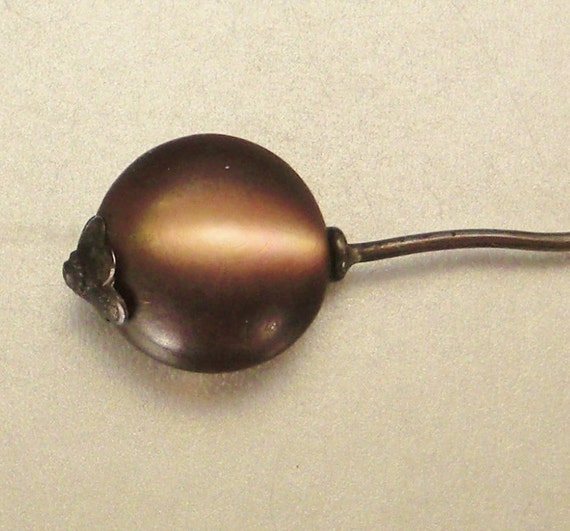 VICTORIAN SAPHIRET STICKPIN Rare 1890s favrile li… - image 2