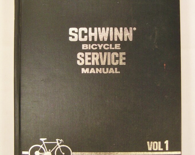 SCHWINN BIKE Service Manual Volume One 470 Pages Illustrated Etsy