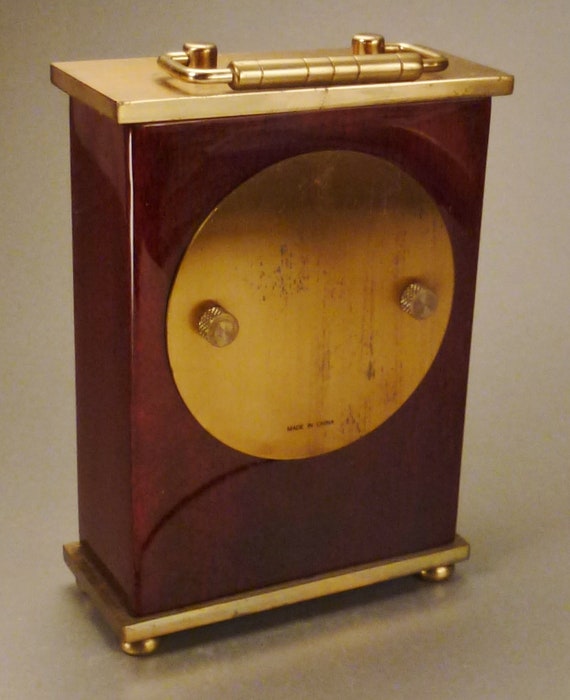 HOWARD Miller, CARRIAGE Clock, Tabletop, Red Enamel… Gem