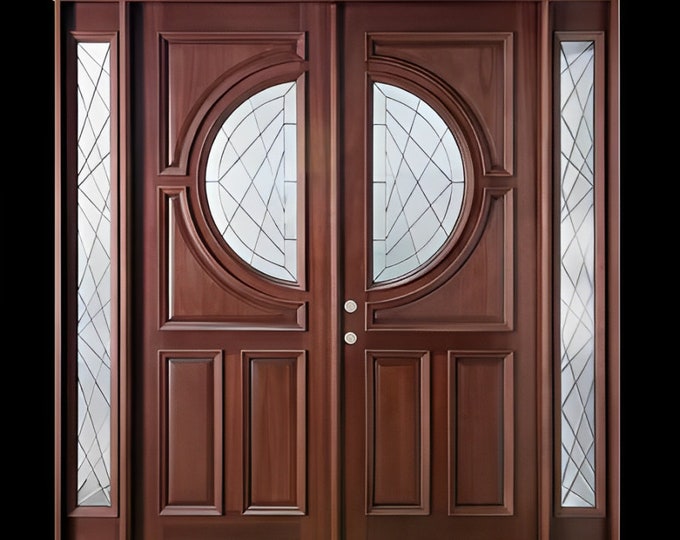 Custom Hand Made Double Entrance Door