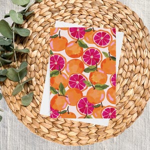 Grapefruit aquarel briefpapier - notitiekaarten, blanco kaarten, wenskaart, bedankkaarten, fruit notitiekaarten, aquarel briefpapier, zomer