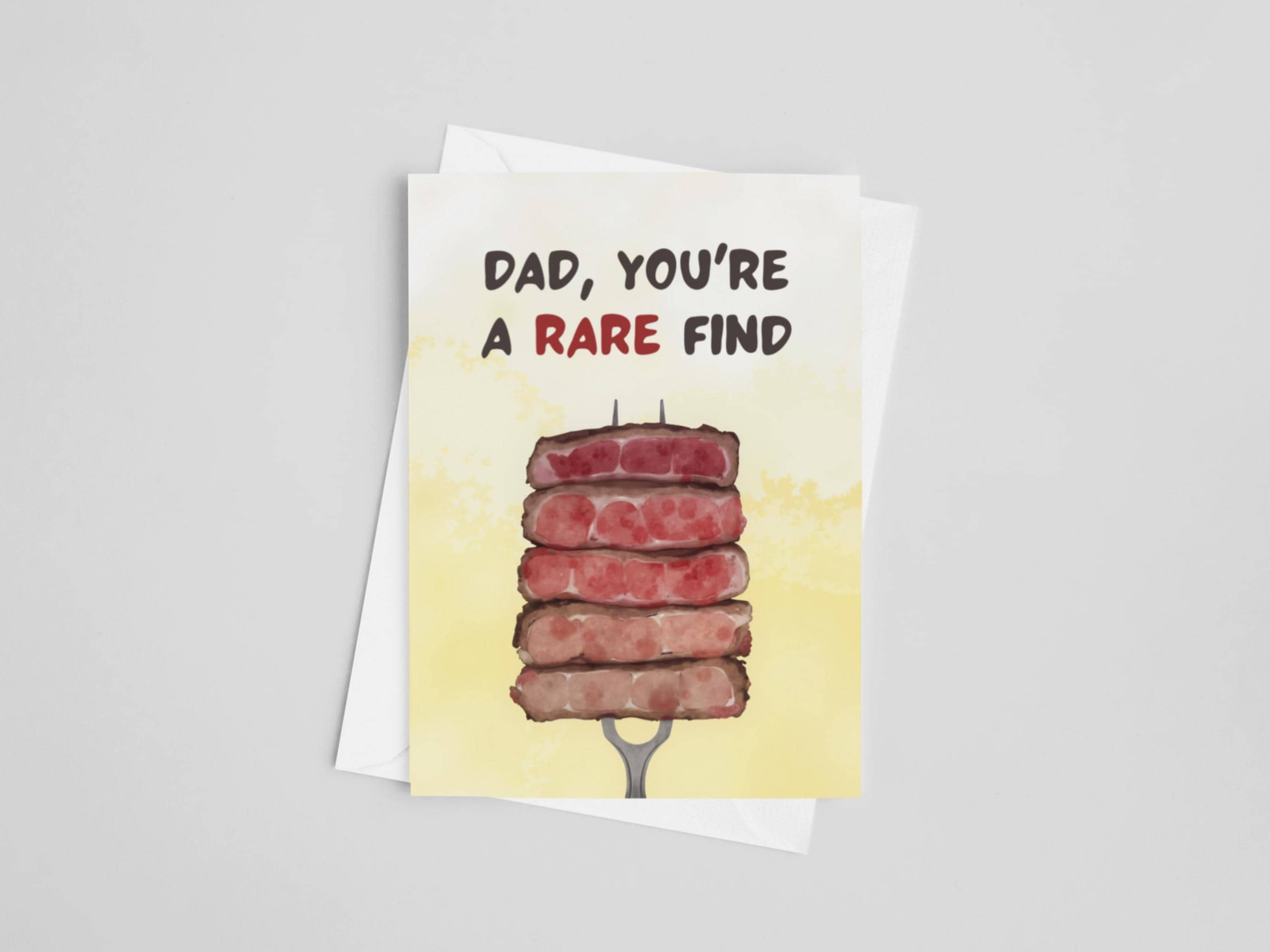 Rare Steak Birthday Card - Etsy