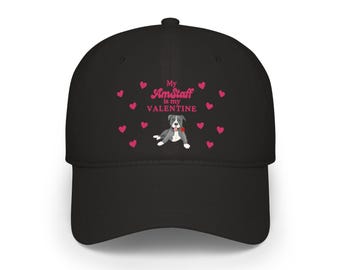 AmStaff Valentine Baseball Cap | Dog Lover Gift