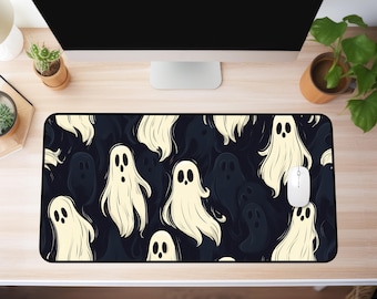 Dark Spooky Mat, Spooky Desk Mat, Ghost Mouse Pad, Horror Desk Mat, Ghost Mousepad, Horror Desk Decor, Ghost Desk Pad, XL Mouse pad
