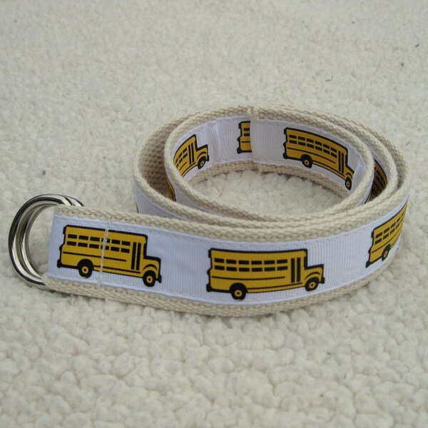 CHILDRENS KIDS TODDLER NOVELTY BELT - School Bus