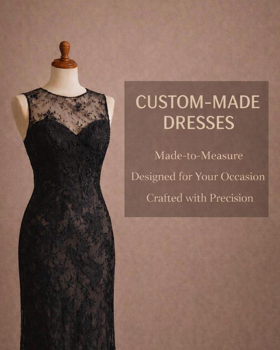 Custom Formal Gown - Made-to-Measure Dress - Bespoke Design Consultation Required Custom Formal Gown - Made-to-Measure Dress - Bespoke Design Consultation Required