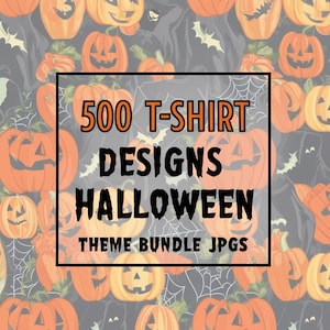 500 Halloween T-shirt designs | Mega bundle | jpg files | custom apparel | diy project | digital art | Instant Download