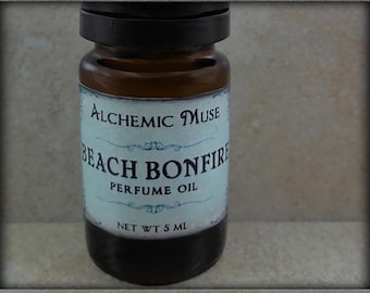Beach Bonfire - Perfume Oil – Smoky Woods, Golden Amber, Roasted Marshmallow – Summer Lovin’ Collection