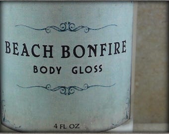 Beach Bonfire - Body Gloss - Smoky Woods, Golden Amber, Roasted Marshmallow – Summer Lovin’ Collection