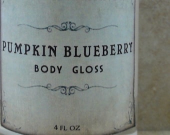 Pumpkin Blueberry - Body Gloss - Fresh Blueberry, Ripe Pumpkin, Autumn Spice - Pumpkinfest Collection