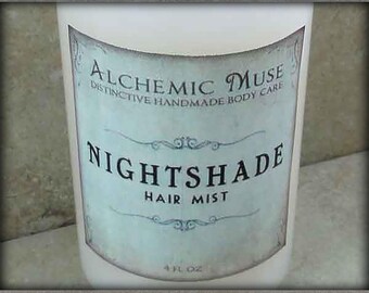 Nightshade - Hair Mist - Detangler & Styling Primer - Bulgarian Lavender, Madagascar Vanilla, Chocolate