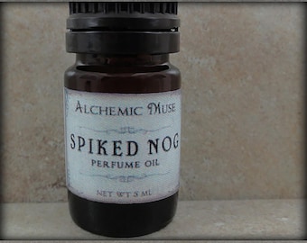 Spiked Nog - Perfume Oil - Creamy Eggnog, Nutmeg, Spiced Rum - Holiday Fantastique Collection