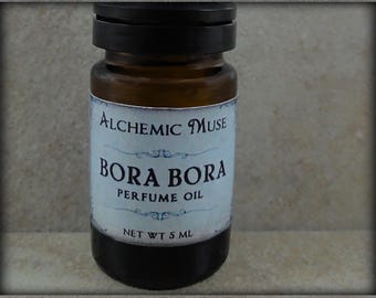 Bora Bora - Perfume Oil - Island Flowers, Fresh Lime, Tahitian Vanilla - Tropical Paradise Collection