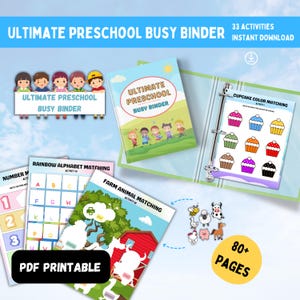 33 Summer Kids Activities, Summer Camp Activity, Printable Activity Bundle, Coloring Pages, Preschool Worksheets, Mega Bundle,  Games