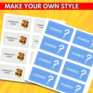 Custom Printable Monopoly Template Personalized Game Board DIY Canva ...