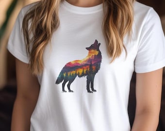 Wolf Tee for Nature Lovers, Hikers - Unisex Jersey Short Sleeve Shirt, Wildlife T-Shirt, Outdoor Adventure Top, Wilderness Apparel, Animal