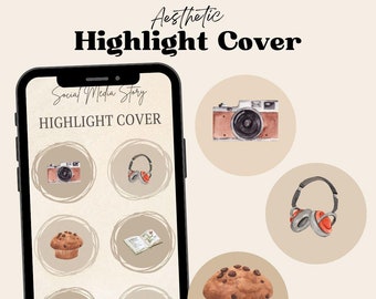 Instagram highlights cover estetyczny highlight cover styl życia minimalistyczny ładny dla mediów społecznościowych highlight cover dla firm pliki pdf