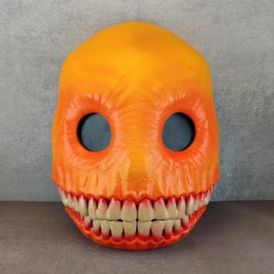 Smiley mask, yellow cracks smile mask, Horrible smile mask, horror mask,Halloween mask