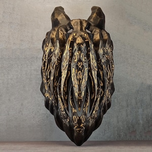 Bronze Demon Mask, Gothic mask, horror mask,scary mask, Halloween mask, alien mask, Shaman mask, sorcerer mask