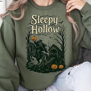 Sleepy Hollow Sweatshirt, Headless Horseman Halloween Shirt, Cotton