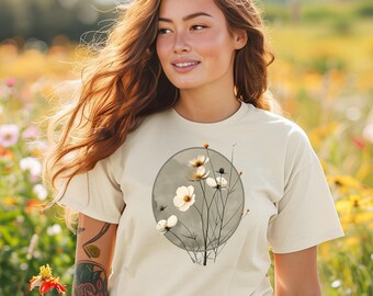 Wildflower Graphic T-Shirt: Botanical Nature Tee