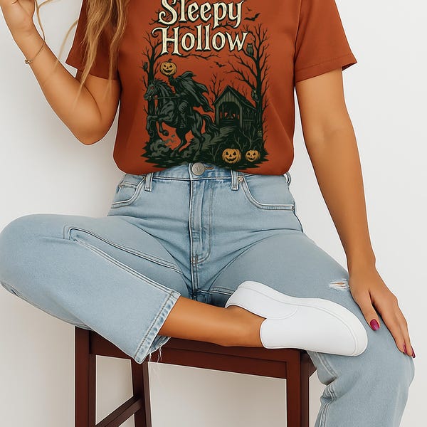 Sleepy Hollow T-Shirt: Headless Horseman Halloween Tee, XS-5XL
